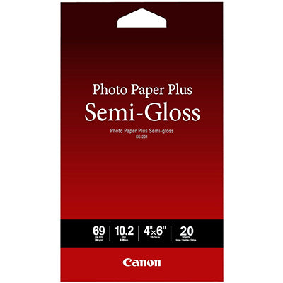CANON PHOTO PAPER PLUS SEMIGLOSS 4 X 6 INCH 260GSM 20 SHEETS