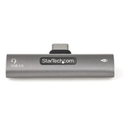 StarTech.com USB C Audio & Charge Adapter - USB-C Audio Adapter w/ USB-C Audio Headphone/Headset Port and 60W USB Type-C Power Delivery Pass-through Charger - For USB-C Phone/Tablet/Laptop