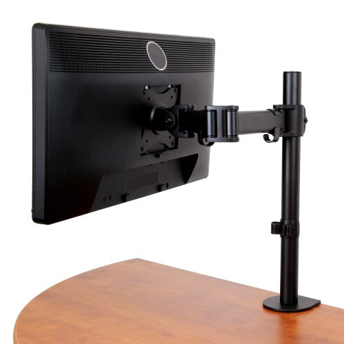 StarTech.com Desk Mount Monitor Arm for up to 34" (17.6lb/8kg) VESA Compatible Displays - Articulating Pole Mount Single Monitor Arm - Ergonomic Height Adjustable Monitor Mount - Desk Clamp/Grommet