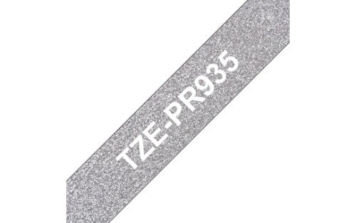 Brother TZE-PR935 label-making tape White on silver