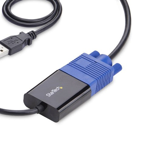 StarTech.com Portable Laptop Crash Cart Adapter, USB/VGA/Mini DisplayPort KVM Console, File Transfer and Video Capture, TAA Compliant