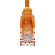 StarTech.com 1.5m Orange Slim CAT6 Ethernet Cable, Snagless, 100W PoE, UTP, LSZH, 28AWG Pure Bare Copper Wire, Slim RJ45 Network Patch Cord w/Strain Reliefs, Individually Tested