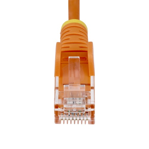StarTech.com 3m Orange Slim CAT6 Ethernet Cable, Snagless, 100W PoE, UTP, LSZH, 28AWG Pure Bare Copper Wire, Slim RJ45 Network Patch Cord w/Strain Reliefs, Individually Tested