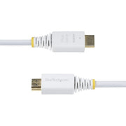 StarTech.com 6ft (1.8m) Premium Certified High Speed HDMI Cable, 4K 60Hz/1440p 144Hz, HDR10/HDCP 2.2/ARC, 18Gbps, UHD HDMI 2.0 Cord for TV/Monitor/Display, TPE Jacket, White
