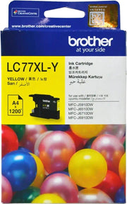 Brother LC77XLY ink cartridge 1 pc(s) Original High (XL) Yield Yellow