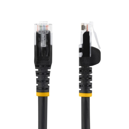 StarTech.com 5m CAT6 Ethernet Cable - LSZH (Low Smoke Zero Halogen) - 10 Gigabit 250Mhz 100W PoE RJ45 10GbE UTP Network Patch Cord Snagless with Strain Relief - Black, CAT 6, ETL Verified, 24AWG