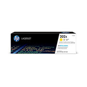 HP 202X YELLOW LASERJET TONER CARTRIDGE - FOR M254, M280, M281 SERIES PRINTERS