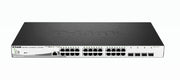 D-Link 28-Port Gigabit PoE+ Smart Managed Switch including 4 x 100/1000Mbps Combo Ports