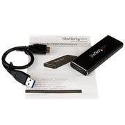 StarTech.com M.2 SSD Enclosure for M.2 SATA SSDs - USB 3.0 (5Gbps) with UASP - TAA