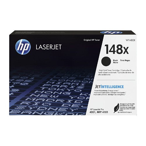 HP 148X BLACK TONER - HIGH YIELD. APPROX 9.5K PAGES - FOR 4001, 4101 SERIES PRINTERS