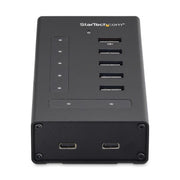 StarTech.com 7 Port USB C Hub - USB Type-C to 2x USB-C/5x USB-A - Commercial Metal USB 3.0 Hub - SuperSpeed USB 3.2 Gen 1 (5Gbps) - Self Powered - BC 1.2 Fast Charge - Mountable/Rugged