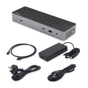StarTech.com USB C Docking Station for Macbook Pro/Air-M1/M2/M3/M4, Thunderbolt Compatible, HDMI/DisplayPort, Dual 4K 60Hz/Single 8K, USB Type-C Laptop Dock, 96W Power Delivery, USB 10Gbps