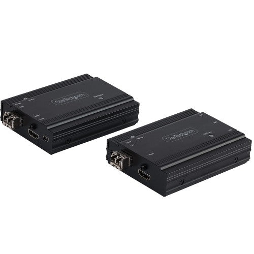 StarTech.com 4K HDMI KVM Extender over Fiber - HDMI Video & USB Remote KVM Switch/Console Extender - up to 984ft/300m (MultiMode) - 2x 10G MMF SFP+ modules - KVM Extension Kit (TX/RX) - TAA