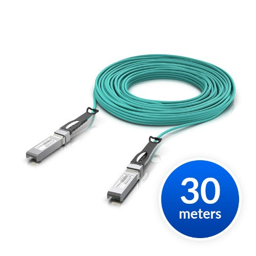 Ubiquiti UACC-AOC-SFP28-30M InfiniBand/fibre optic cable Aqua colour