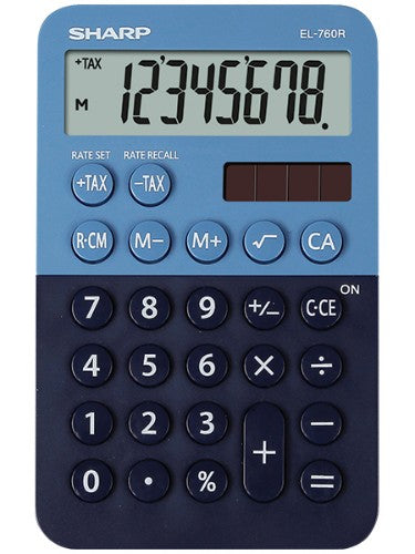 Sharp EL-760R calculator Desktop Financial Blue