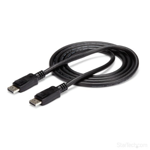 StarTech.com 6ft (1.8m) DisplayPort 1.2 Cable - 4K x 2K Ultra HD VESA Certified DisplayPort Cable - DP to DP Cable for Monitor - DP Video/Display Cord - Latching DP Connectors