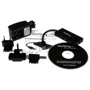 StarTech.com 3-Port Portable USB 3.0 Hub plus Gigabit Ethernet - 5Gbps - Aluminum with Built-in Cable - TAA
