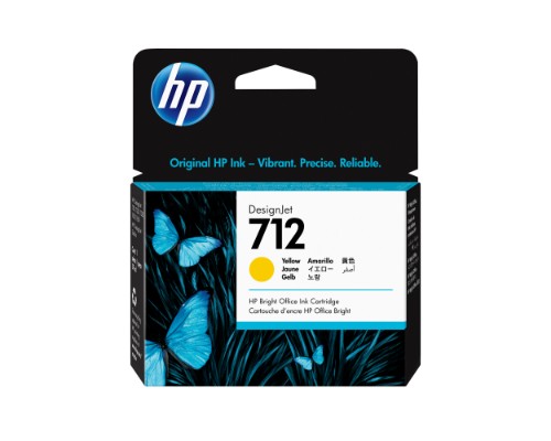 HP 712 29-ml Yellow DesignJet Ink Cartridge