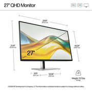 HP Series 5 Pro 27 inch QHD Monitor - 527pq
