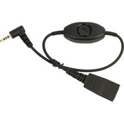 Jabra QD to 2.5mm w. Answer Button for Cisco, Nokia