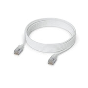 Ubiquiti UACC-Cable-Patch-EL-C6A-8M-W networking cable Translucent, White Cat6a