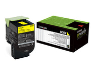 Lexmark 80C80Y0 toner cartridge 1 pc(s) Original Yellow