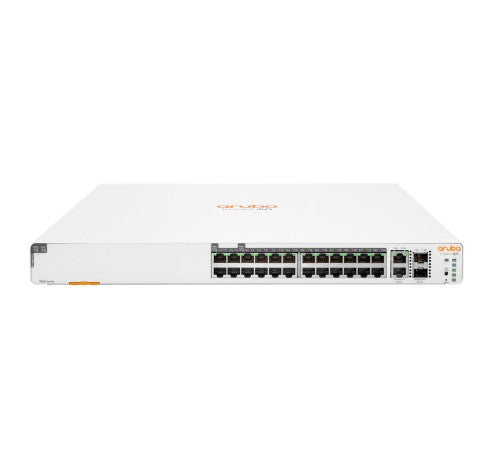 HPE Aruba Networking Aruba Instant On 1960 24G 20p Class4 4p Class6 PoE 2XGT 2SFP+ 370W (x2) Managed L2+ Gigabit Ethernet (10/100/1000) Power over Ethernet (PoE) 1U White