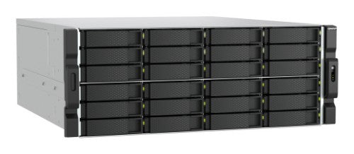 QNAP 24 BAY 4U RACKMOUNT AMD RYZEN 7700 5.3 GHZ 8 CORE 32GB RAM 2 x 2.5 GbE + 2 x 10GbE BA