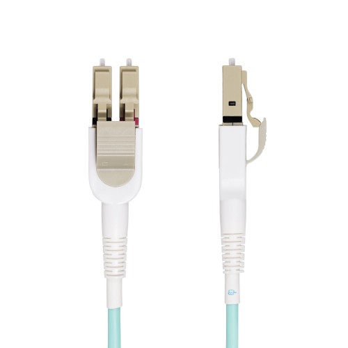 StarTech.com 5m (16.4ft) LC to LC (UPC) OM4 Switchable Fiber Optic Cable 50/125µm, 100G, Toolless Polarity Switching, Low Insertion Loss - LSZH Fiber Jumper Cord
