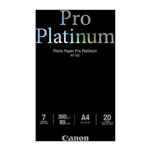 CANON PHOTO PAPER PRO PLATINUM A4 300GSM PACK 20