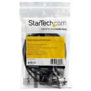 StarTech.com 6.6ft (2m) Laptop Cable Lock with Keys - Keyed Security Cable Lock for Compatible K-Slot Laptops, Desktops, Computers & Other Devices - Anti-Theft Vinyl Coated Steel Cable Lock - TAA