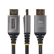 StarTech.com 1m DisplayPort 2.1 Cable, VESA Certified DP80 DisplayPort Cable, Uncompressed 10K/8K 60Hz, 16K 60Hz/8K 240Hz w/DSC 1.2a, DP 2.1 Monitor Cord