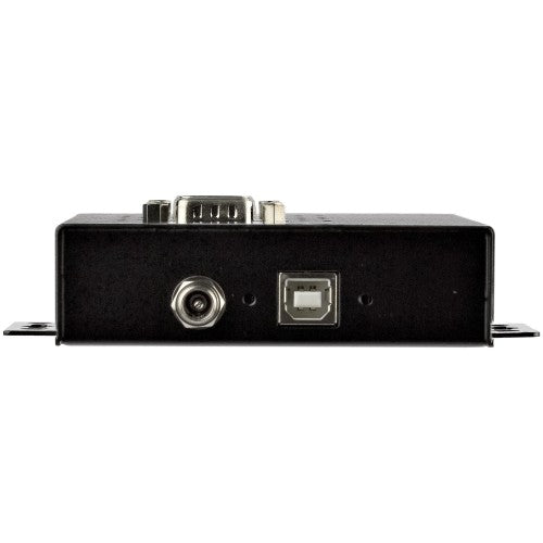 StarTech.com 4 Port Serial Hub USB to RS232/RS485/RS422 Adapter - Industrial USB 2.0 to DB9 Serial Converter Hub - IP30 Rated - Din Rail Mountable Metal Serial Hub - 15kV ESD Protection - TAA