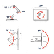 Ergotron MXV Series MXV Desk Monitor Arm 86.4 cm (34") White