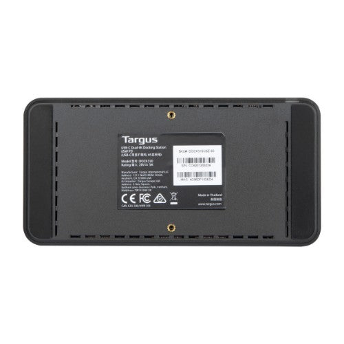 Targus DOCK310AUZ laptop dock/port replicator Wired USB 3.2 Gen 1 (3.1 Gen 1) Type-C Black