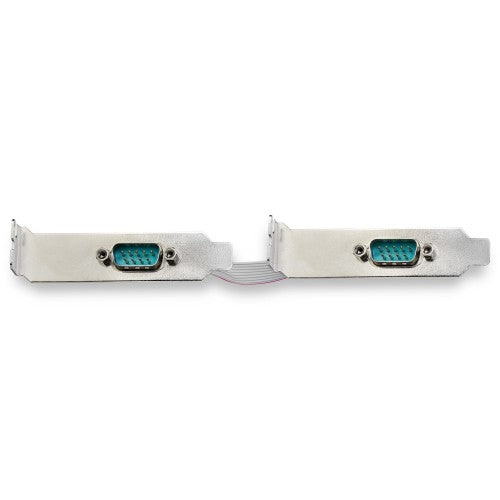 StarTech.com 2-port PCI Express RS232 Serial Adapter Card - PCIe RS232 Serial Host Controller Card - PCIe to Serial DB9 - 16950 UART - Low Profile Expansion Card - Windows & Linux - TAA