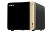 QNAP TS-464 NAS Tower Intel® Celeron® N5095 8 GB DDR4 16 TB HDD QNAP Turbo System Black, Gold
