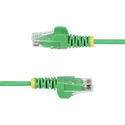 StarTech.com 2m Green Slim CAT6 Ethernet Cable, Snagless, 100W PoE, UTP, LSZH, 28AWG Pure Bare Copper Wire, Slim RJ45 Network Patch Cord w/Strain Reliefs, Individually Tested