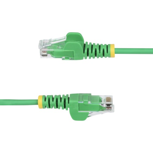 StarTech.com 10m Green Slim CAT6 Ethernet Cable, Snagless, 100W PoE, UTP, LSZH, 28AWG Pure Bare Copper Wire, Slim RJ45 Network Patch Cord w/Strain Reliefs, Individually Tested