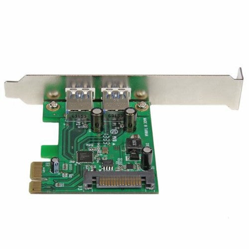 StarTech.com 2 Port PCI Express PCIe SuperSpeed (5Gbps) USB 3.0 Card Adapter with UASP - SATA Power - TAA