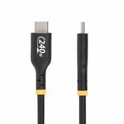 StarTech.com 3.3ft (1m) USB-C Charging Cable, Charge & Sync, 240W (5A) PD EPR, USB 2.0 Laptop Charger Cable, USB-IF Certified, TPE Jacket - Black USB C Charging Cord
