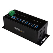 StarTech.com 7-Port USB 3.0 Hub (5Gbps) - Metal Industrial USB-A Hub with ESD Protection & 350W Surge Protection - Din Rail, Wall or Desk Mountable - TAA Compliant USB Expander Hub