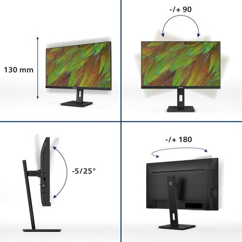 Philips 3000 series 27B1U3900/75 computer monitor 68.6 cm (27") 3840 x 2160 pixels 4K Ultra HD LCD Black