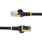 StarTech.com 1,5m CAT6a Ethernet Cable - 10 Gigabit Shielded Snagless RJ45 100W PoE Patch Cord - 10GbE STP Network Cable w/Strain Relief - Black Individually Tested/Wiring is UL Certified/TIA