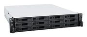 Synology RackStation RS2423+ NAS/storage server Rack (2U) Ryzen Embedded V1780B 8 GB DDR4 0 TB DiskStation Manager Black, Grey