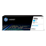 HP 416X CYAN TONER - HIGH YIELD- APPROX 6K PAGES - M454, M479, M455, M480 MODELS