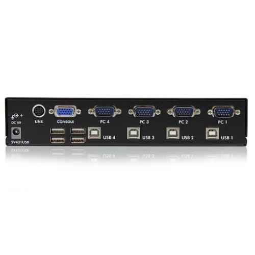 StarTech.com 4 Port Professional VGA USB KVM Switch with Hub - TAA