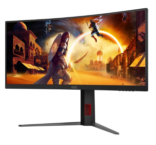 AOC G4 34" VA UWQHD 200Hz computer monitor 86.4 cm (34") 3440 x 1440 pixels UltraWide Quad HD LCD Black, Red
