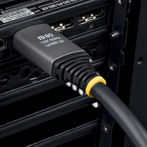 StarTech.com 2m DisplayPort 2.1 Cable, VESA Certified DP80 DisplayPort Cable, Uncompressed 10K/8K 60Hz, 16K 60Hz/8K 240Hz w/DSC 1.2a, DP 2.1 Monitor Cord