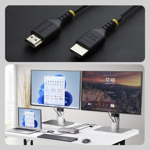 StarTech.com HDMI21-CBL-SLIM-1M HDMI cable HDMI Type A (Standard) Black